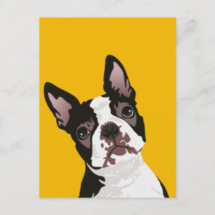 Carte Postale Chaud Boston Terrier Chien pour Boston Terrier Pro
