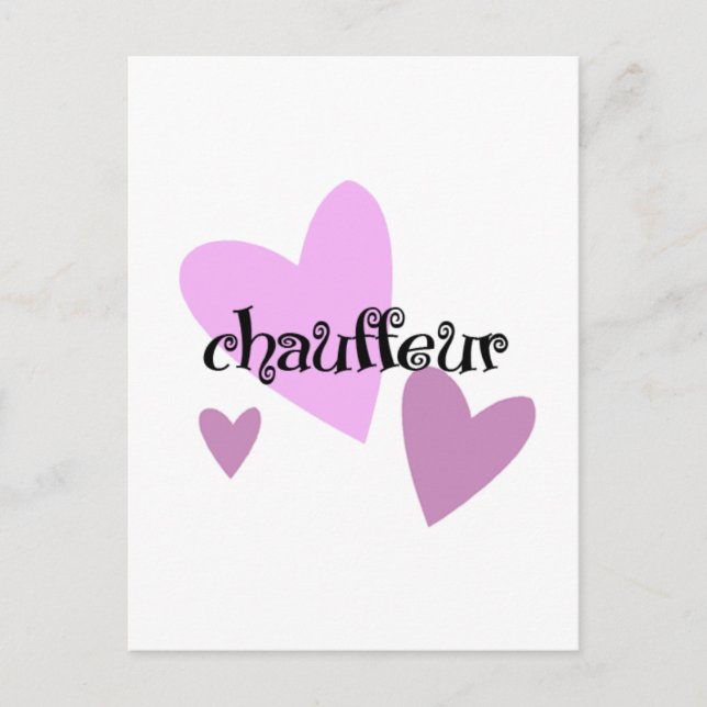 Carte Postale Chauffeur (Devant)