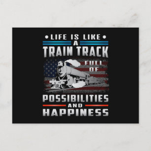 Carte Postale Chauffeur de train Locomotive Trains ferroviaires