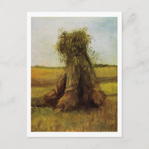 Carte Postale Chaussées de blé en champ, Van Gogh Art