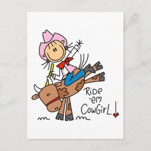 Carte Postale Chaussure Cowgirl Riding Tshirts et cadeaux