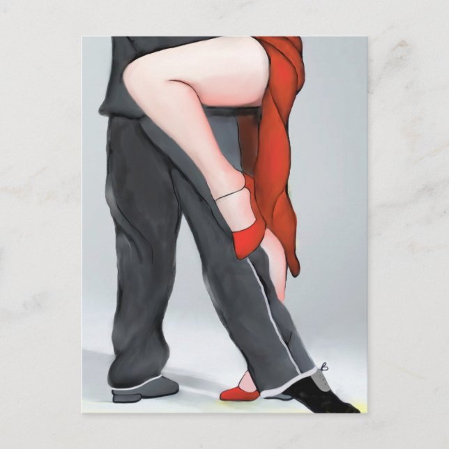 Carte Postale Chaussure Red Tango (Devant)