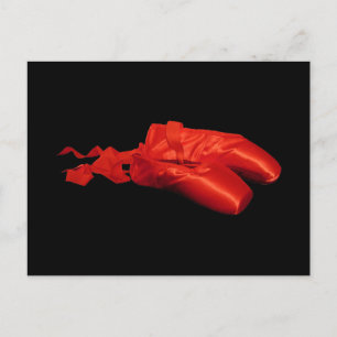 Carte Postale Chaussures de Ballet Rouge