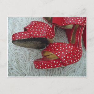 Carte Postale Chaussures rouges