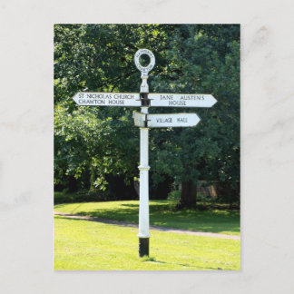 Carte Postale Chawton Signpost Hampshire