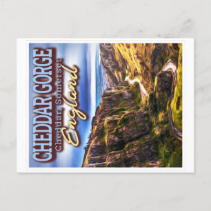 CARTE POSTALE CHEDDAR GORGE - CHEDDAR SOMERSET ANGLETERRE ROYAUM