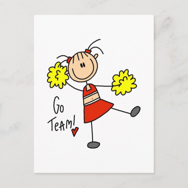 Carte Postale Cheering Go Team Tshirts et cadeaux (Devant)