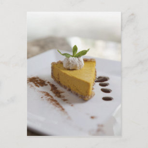 Carte Postale Cheesecake citrouille