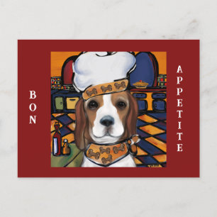 Carte Postale Chef Beagle