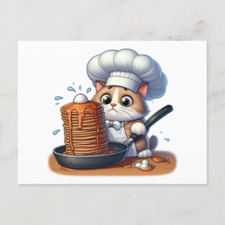 Carte Postale Chef chat