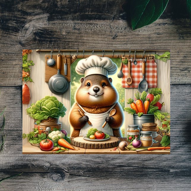 Carte Postale Chef Groundhog (Créateur téléchargé)
