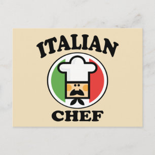 Carte Postale Chef italien