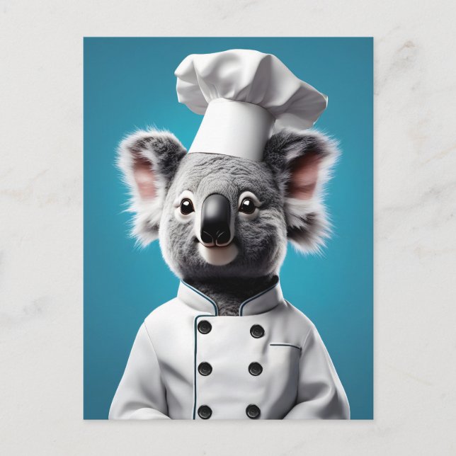 Carte Postale Chef Koala (Devant)