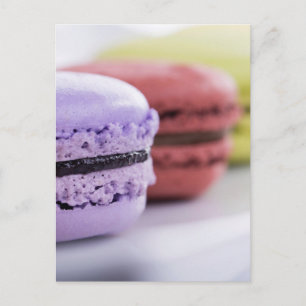 Carte Postale Chef pâtissier Pastel French Macaron