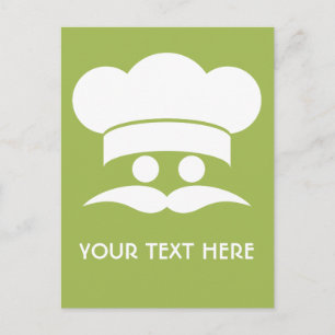 Carte postale CHEF personnalisée