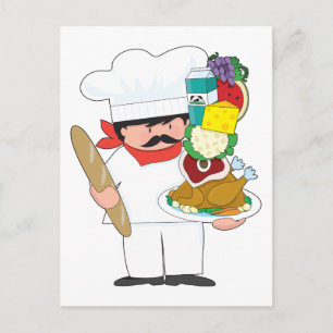 Carte Postale Chef Stack