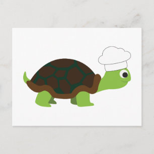Carte Postale Chef Turtle
