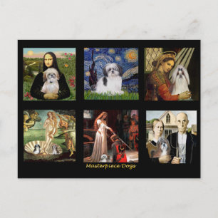 Carte Postale Chefs-d'œuvre Composite-Shih Tzus