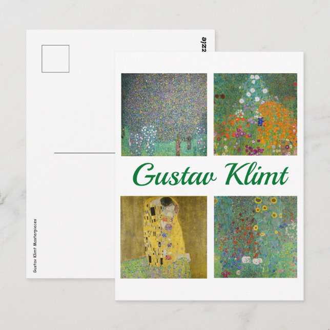Carte Postale Chefs-d'oeuvre Gustav Klimt (Devant / Derrière)