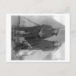 Carte Postale Chefs Oglala "Nuage rouge" et "Cheval américain"