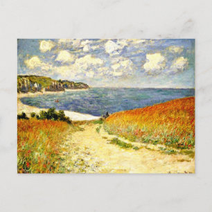 Carte Postale Chemin à travers le Corn à Pourville, fine art