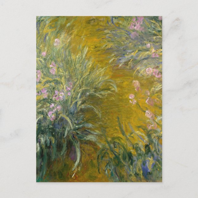 Carte Postale Chemin à travers les iris, Monet (Devant)