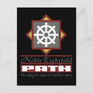 Carte Postale Chemin bouddhiste huit fois