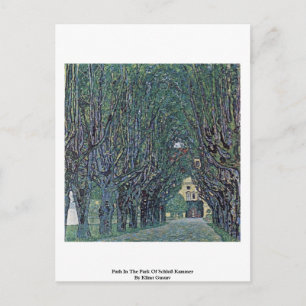 Carte Postale Chemin Dans Le Parc De Schloß Kammer Par Klimt Gus