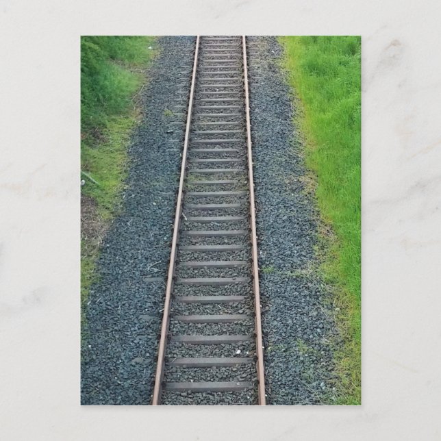 Carte Postale Chemin de fer dans la nature, paysage (Devant)