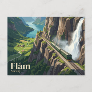 Carte Postale Chemin de fer de Flåm Norvège