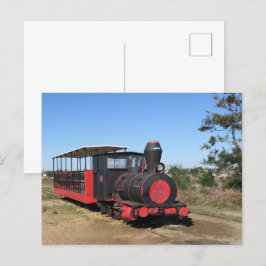 Carte Postale chemin de fer jusqu'à Praia do Barril, Portugal