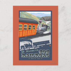Carte Postale Chemin de fer Mount Washington, New HampshireCog