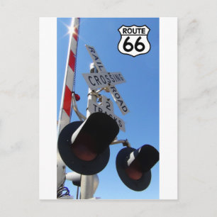 Carte Postale chemin de fer Route 66 Bouclier