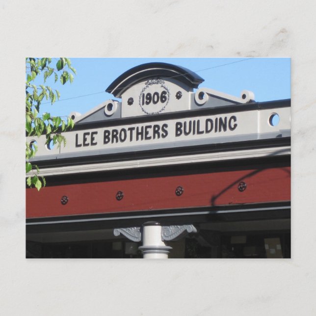 Carte Postale Chemin de fer Santa Rosa carré, CA (Devant)