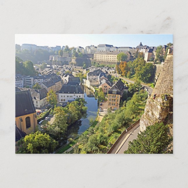 Carte postale Chemin de la Corniche - Luxembourg (Devant)