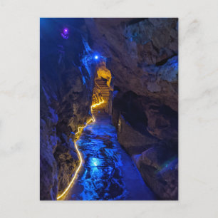 Carte Postale Chemin de la grotte bleue enchantée, Rock City
