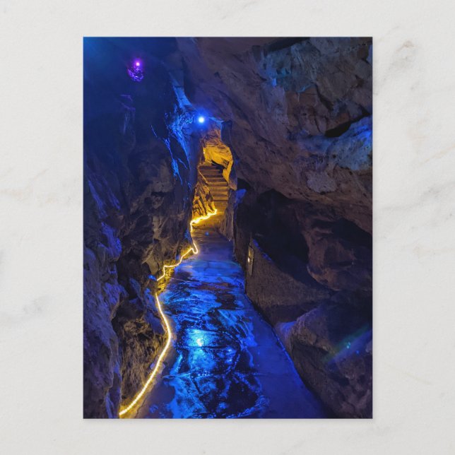 Carte Postale Chemin de la grotte bleue enchantée, Rock City (Devant)