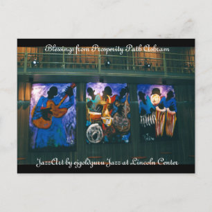 Carte Postale Chemin de la prospérité Bénédictions d'Ashram