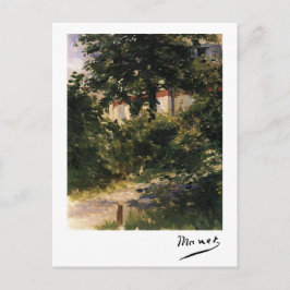 Carte Postale Chemin du jardin à Rueil par Édouard Manet