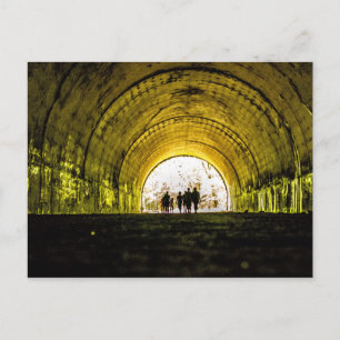Carte Postale chemin tunnel nulle part bryson ville nature lac f