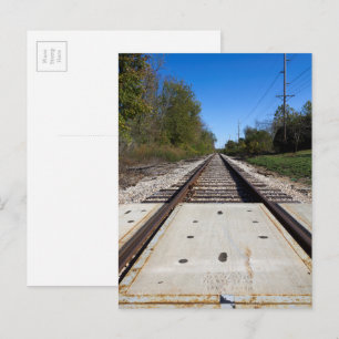 Carte Postale Chemins de fer Trails Photographie Pittoresque Car