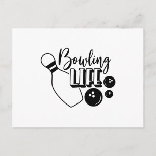 Carte Postale Chemise Bowling Life Imprimer
