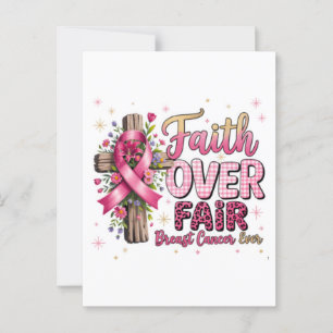 Carte Postale Chemise Breast Cancer Bow 2025   Ruban contre le c