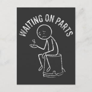 Carte Postale Chemise En Attente De Pièces Détachées Dessin Anim