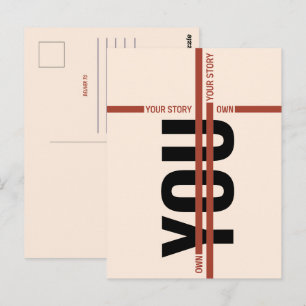 Carte Postale Chemise « Maîtrise ton histoire » – Citation motiv