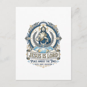 Carte Postale Chemise Vintage Eschatologie Prophétie Jésus Chrét