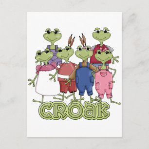 Carte Postale Chemises et cadeaux Croak de grenouille