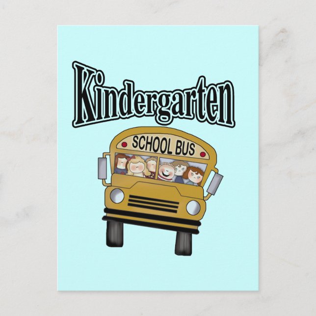 Carte Postale Chemises et cadeaux de jardin d'enfants pour autob (Devant)