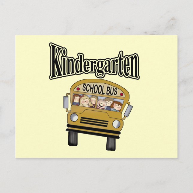 Carte Postale Chemises et cadeaux de jardin d'enfants pour autob (Devant)