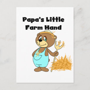 Carte Postale Chemises et cadeaux de petite ferme de Papa